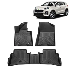 3D Molded Floor Mats Cargo Liners for 2017-2022 Kia Sportage TPE All Weather