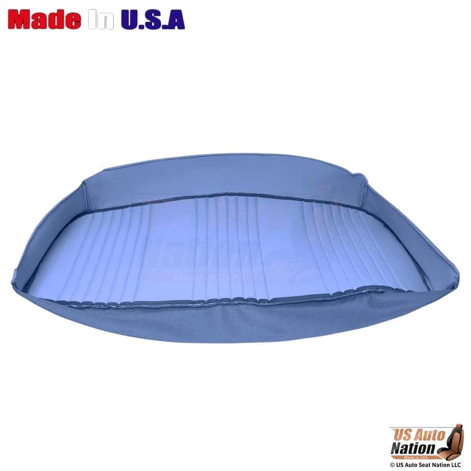 1987-1997 Fits Ford F150 Leatherette Bench Bottom Replacement Cover Blue Navy - Image 2 of 4