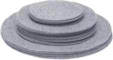 Felt Plate China Storage Dividers Dish Protectors (GREY, 48) 48, Gray 