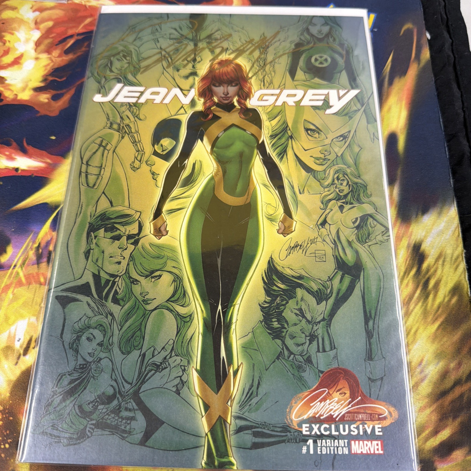 Sealed Marvel Jean Grey #1 Exclusive Cover A Signed By J. Scott Campbell W/ COA