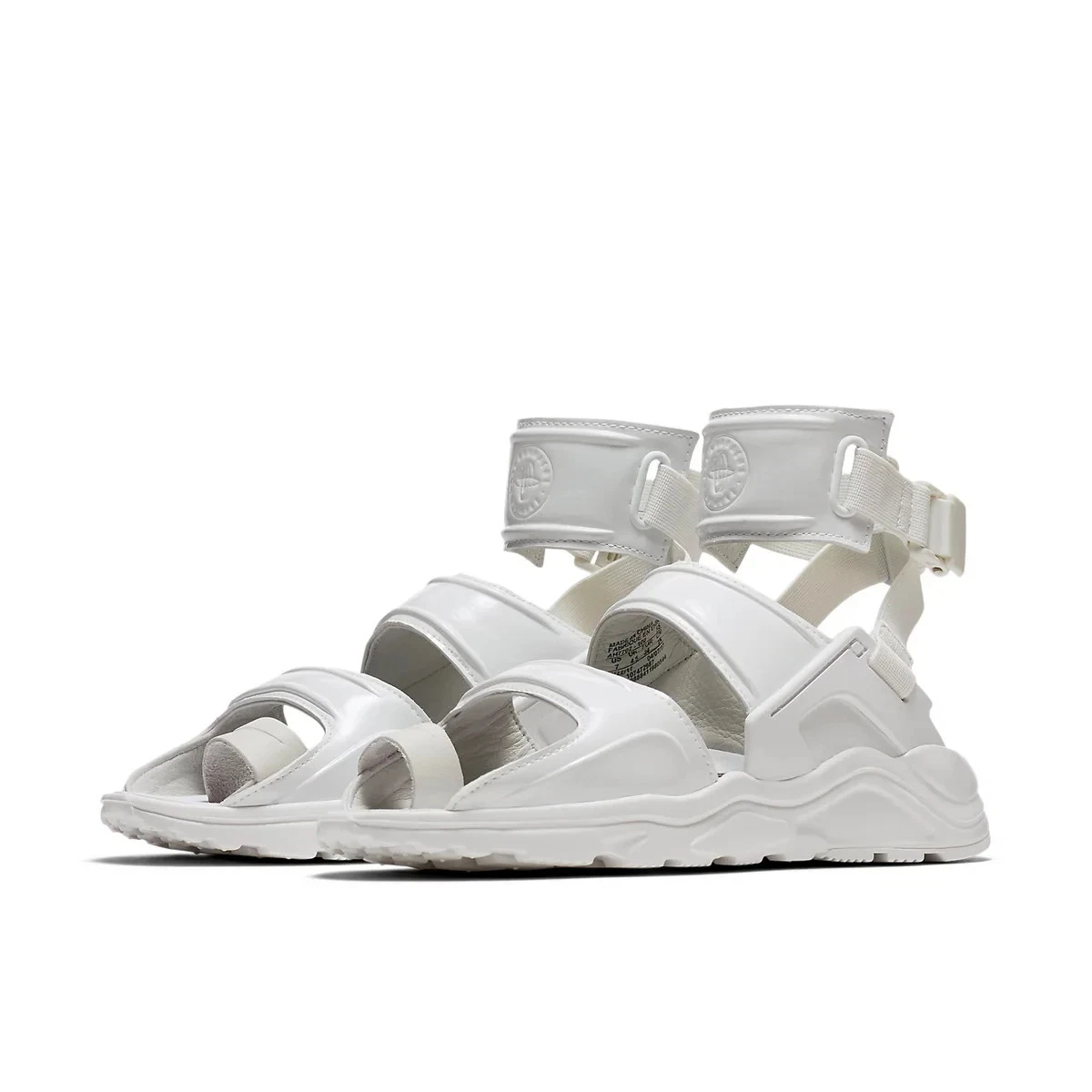 NEW WOMEN'S NIKE AIR HUARACHE GLADIATOR QS "SANDALS" SUMMIT WHITE AH7702-100