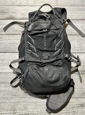 Osprey Raptor 14 Hydration Backpack Black Green/Lime. Missing Bladder