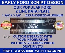 Serial Number Id Data Tag Engraved With Your Info Vintage Script Design U.s.a. Serial Number Id Data Tag Engraved With Your Info Vintage Script Design U.s.a.