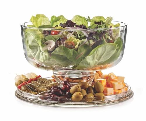 Versatile 6-in-1 Glass Cake Dome: Elegant Serving & Storage Solution Royalty Art - Picture 7 of 9
