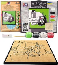 Paint by Numbers with Air Drying Clay Cat Lovers Create Paints with clay