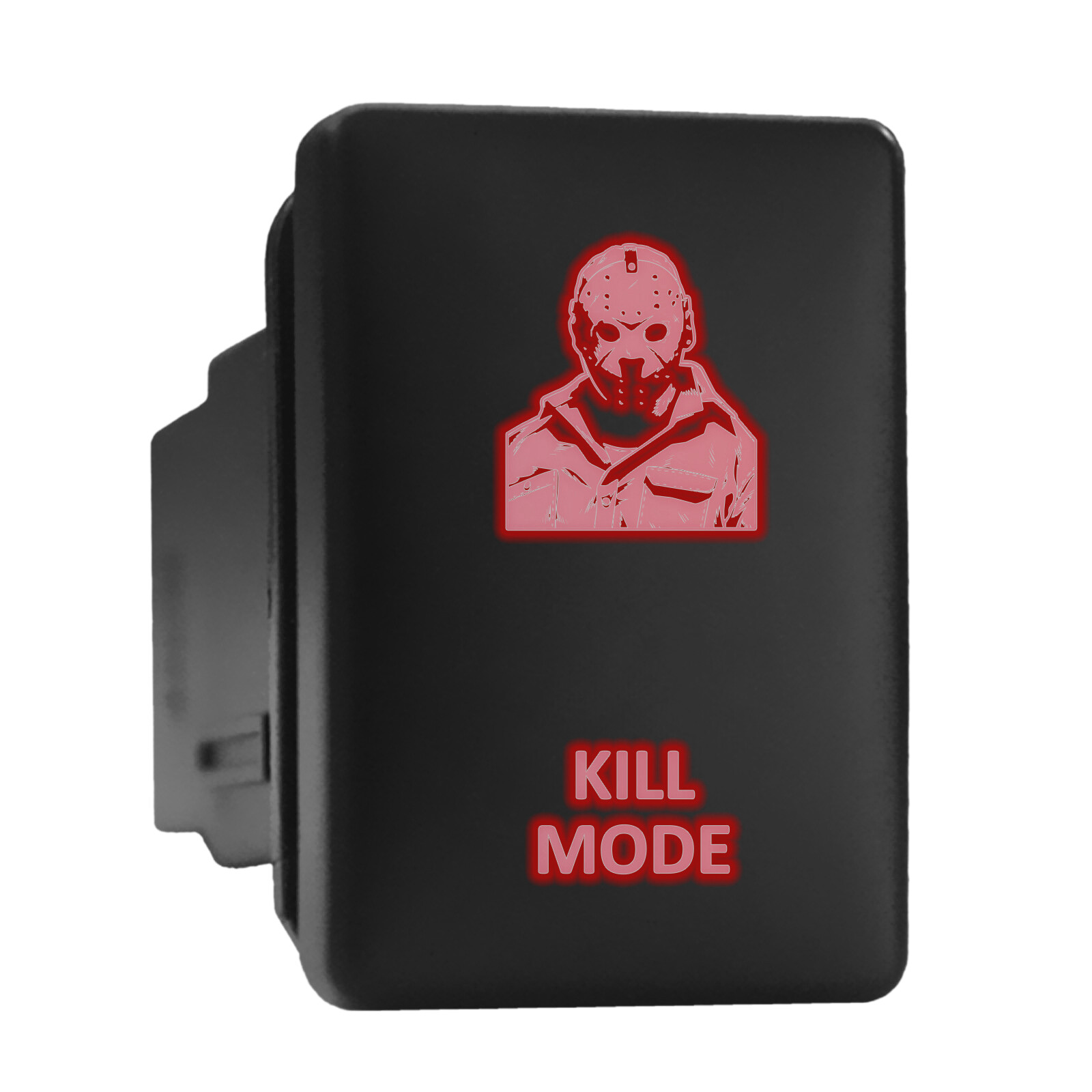 Red Backlit Momentary Push Button Switch for Toyota 1.28x0.87 inches