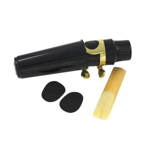 Alto Sax Mouthpiece Kit with Metal Ligature Reed Cushions Pads Plastic Cap O5W3 - Picture 11 of 12