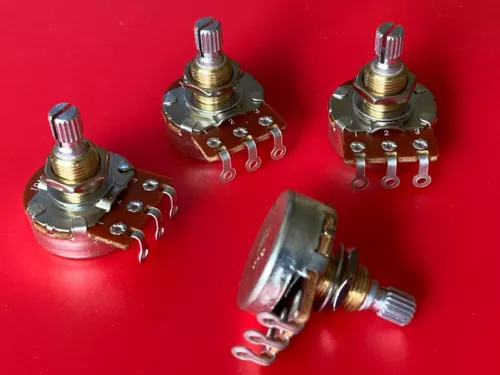 Bourns 500K Pro Audio Pots  Audio Taper Short Shaft Qty 4
