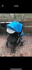 Silver Cross Pioneer Pram and Pushchair Single Seat Stroller, Black
