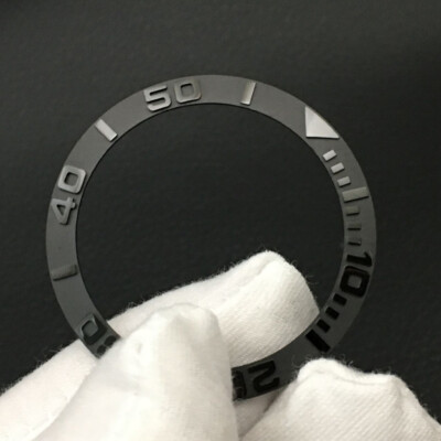 1PCS Frosted 38mm Black Ceramic Bezel Inserts Watch Accessories Replacement