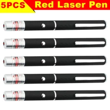 5 Packs AAA Visible Beam Light Funny Lazer 900Miles 650nm Red Laser Pointer Pen