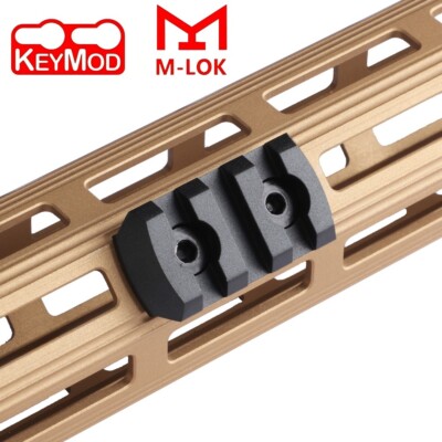 Picatinny Rail 3 Slot Fits for M-LOK Keymod Rail Attachment Rail Adapter Mount