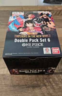 One Piece TCG Op-09 Double Pack Set Volume 6 Emperors in the New World Lot Of 8