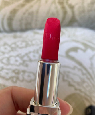 New Dior Rouge Lipstick~999 the iconic red (Velvet)~Travel Mini size 1.5g/0.05oz