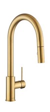 AguaStella AS60BG Brushed Gold Kitchen Faucet Pull Down Sprayer Single Handle