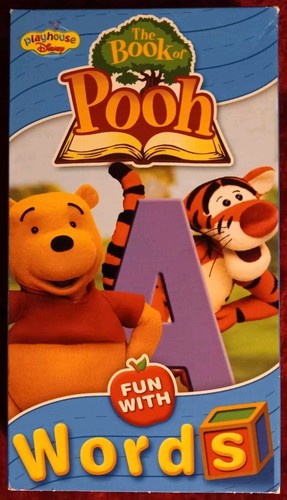 The Book of Pooh Fun With Words (VHS, 2001) Tested (Pics) Playhouse Disney