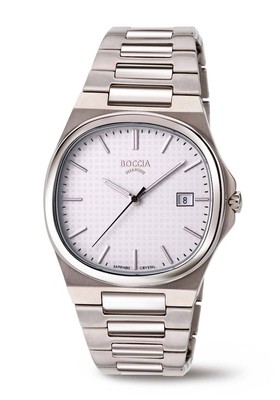 Boccia Titane 3657-01 Montre Hommes Verre en Saphir Super Plat