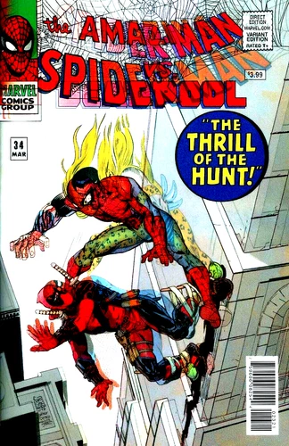 SPIDER-MAN DEADPOOL #23 GIUSEPPE CAMUNCOLI LENTICULAR VARIANT 2017 MARVEL NM