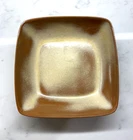 Frankoma Pottery Plainsman Brown Satin 5NS  Serving Bowl Square  MCM 50s Vintage