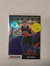 2019-20 Nba Hoops Premium Stock Luka Doncic Lights Camera Action Purple Prizm