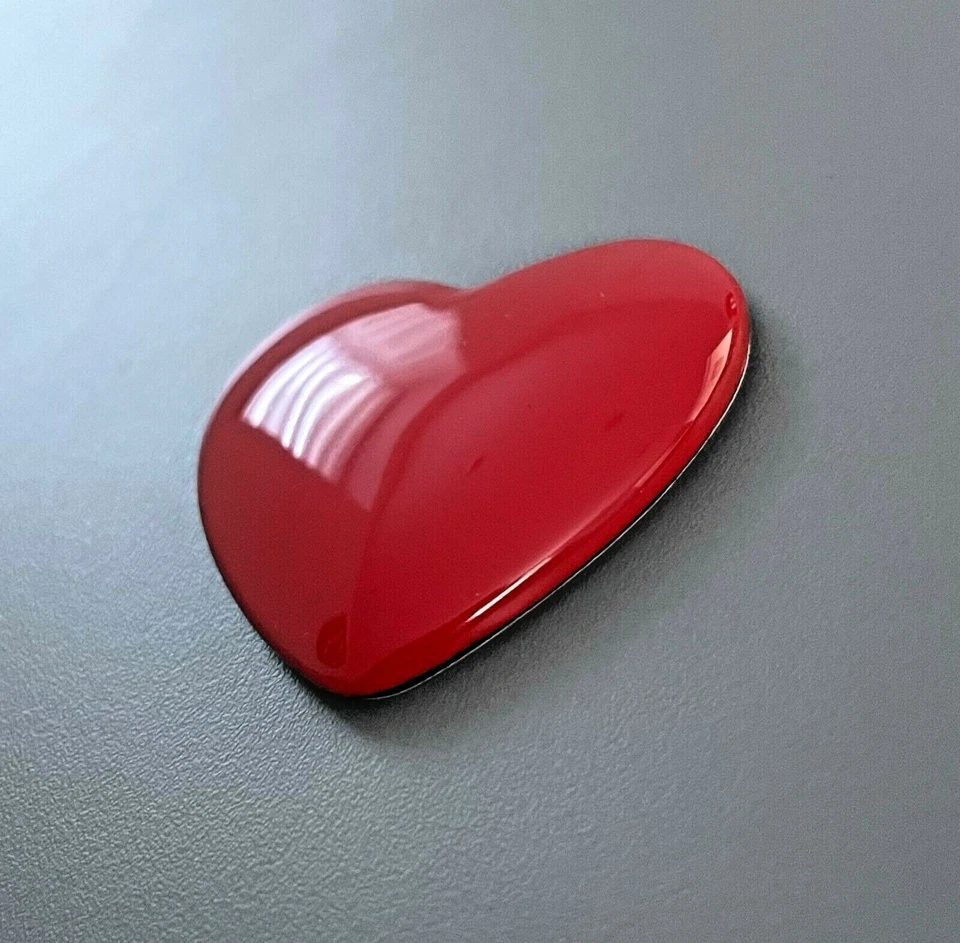 3D Herz Heart Auto Deko Liebe Emblem Logo Schriftzug Aufkleber Sticker Metall - Bild 2 von 4