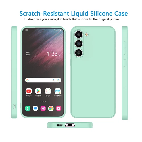 For Samsung Galaxy S23 S22 Ultra S24 Plus FE Case,Shockproof Silicone Case Cover - Afbeelding 28 van 34