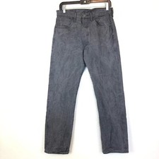 LEVI  S 501 Original Fit Button Fly Grey Jeans Straight Leg size 32X32