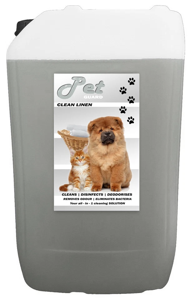 Cattery Kennel Disinfectant Cleaner Deodoriser 25L LINEN FRESH Pet GUARD
