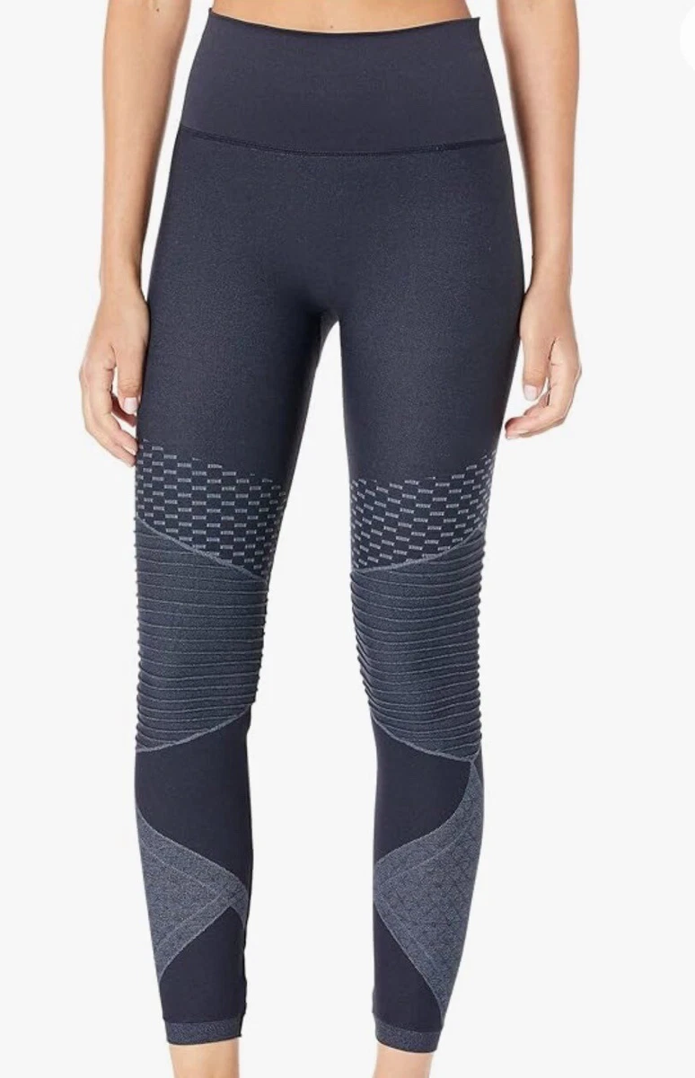 Spanx Seamless Moto Leggings Medium Indigo Sky Blue 50200R $88. NWT