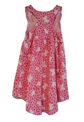 Fadded GloryGirls Dress Size XS 4-5 Pink Butterfly Sun Sleeveless High Low Tank - Picture 14 of 14