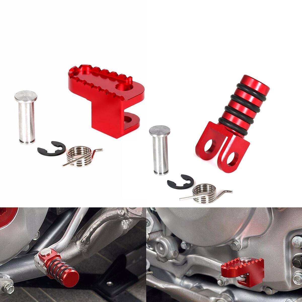 マステ CNC Gear Shift Lever Toe Peg Brake Pedal Step Plate For HONDA