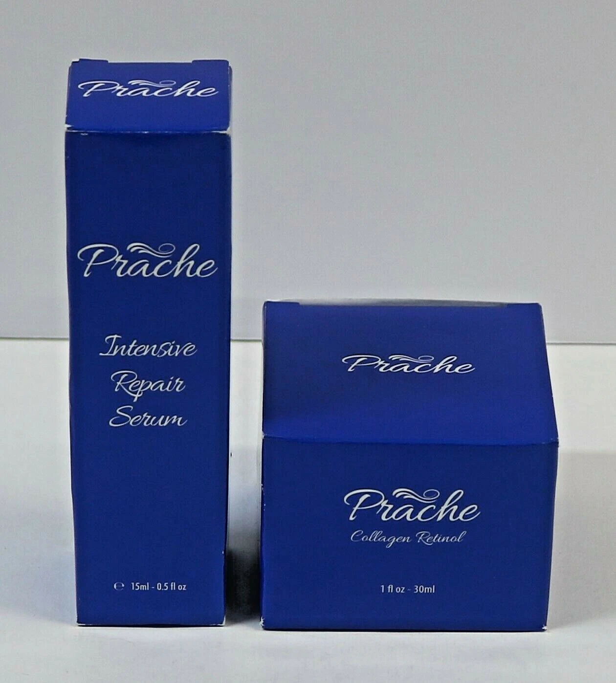 Prache Collagen Retinol Cream Skincare 30ml + Intensive Repair Serum 15ml w/Box
