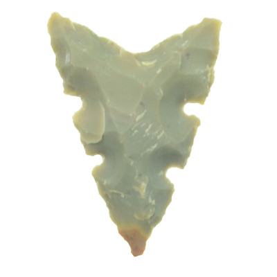 Moss Agate Stone 33mm Flint Spearhead Head Point Knife Blade Arrowhead