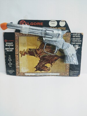 Vintage 1960's Kilgore Toy Cap Gun #7050 Sure K Grip 1966 Cowboy