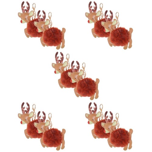 5 Count Kette Elch Schlüsselanhänger Für Modebewusste Damen - Bild 10 von 12