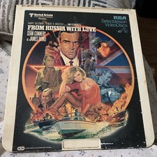 Sean Connery James Bond From Russia With Love Video Disc RCA Selectavision