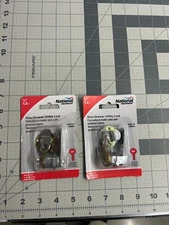 2-pack lot V239-178 National Hardware Keyed Alike Drawer Utility Lock Camlock