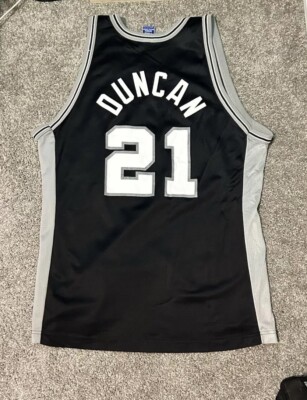 ウェア San Antonio Spurs Tim Duncan #21 Vintage Champion San Antonio Spurs Tim Duncan #21 Jersey Mens Size