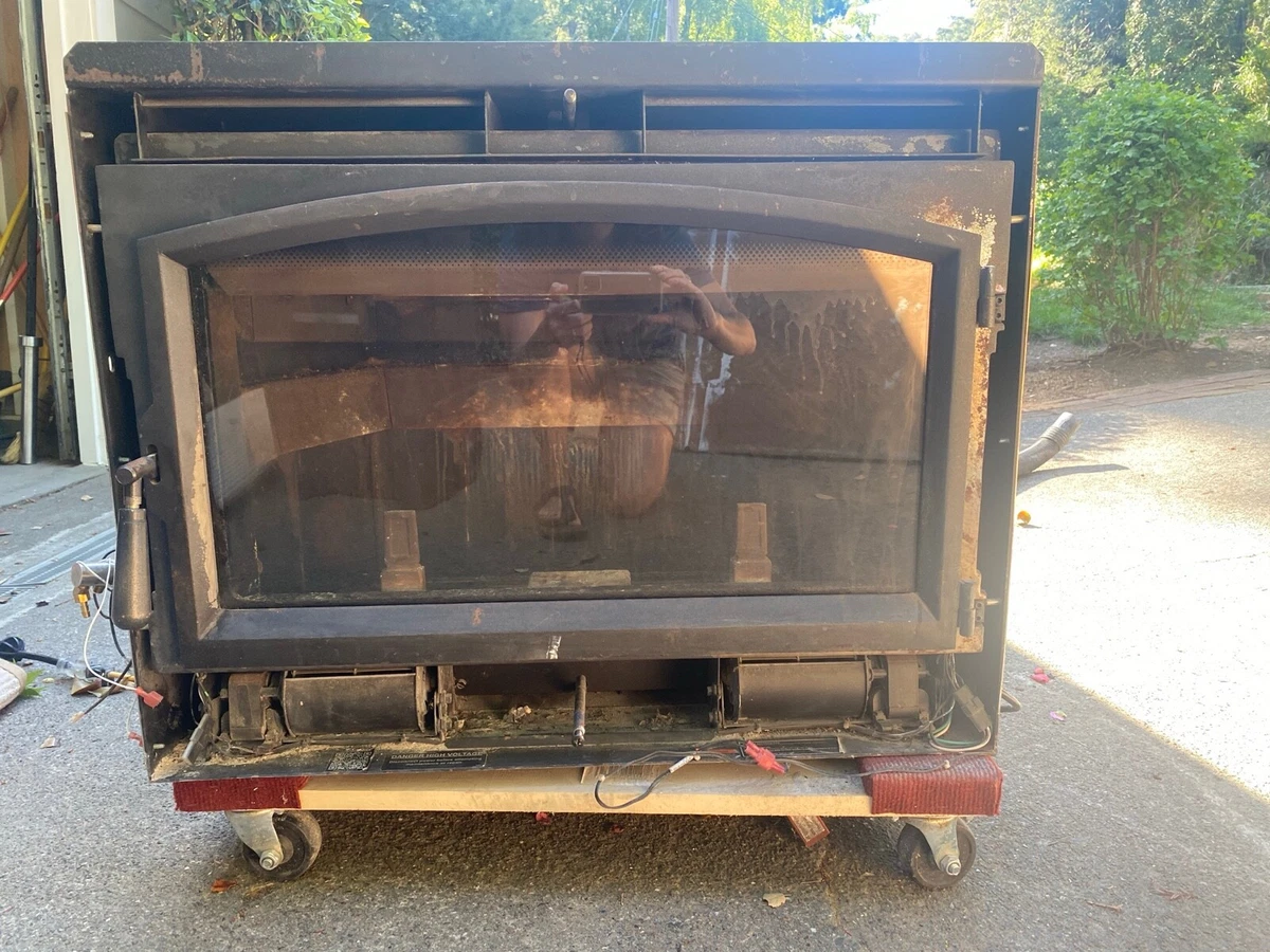 travis industries wood burning fireplace insert | eBay