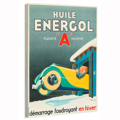 1934 Energol Automotive Movie Poster or Canvas Home Decor Art Print