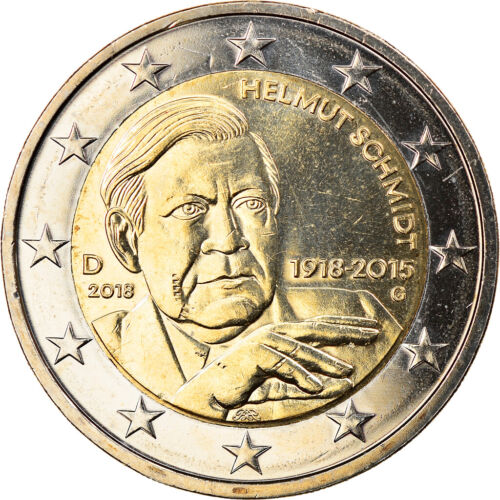 [#799910] Bundesrepublik Deutschland, 2 Euro, Helmut Schmidt, 2018, Karlsruhe, U - Afbeelding 1 van 2