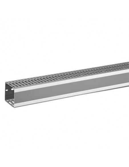 Goulotte de câblage Legrand Lina25 636012 chemin de câble PVC gris 60x60 pour coffret technique