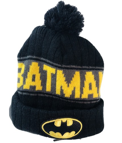 DC Batman Pompom Beanie Hat Cap One 
