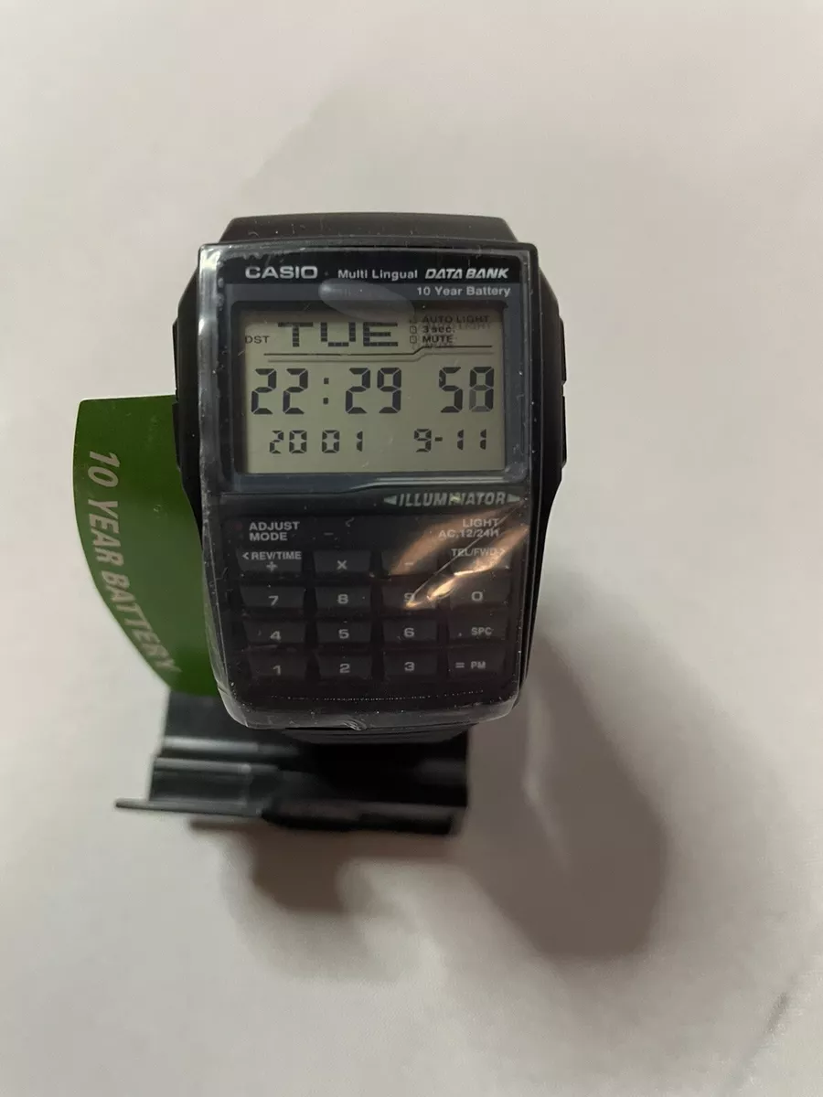 Reloj Casio Dbc32 Negro Vintage Data Bank Calculadora