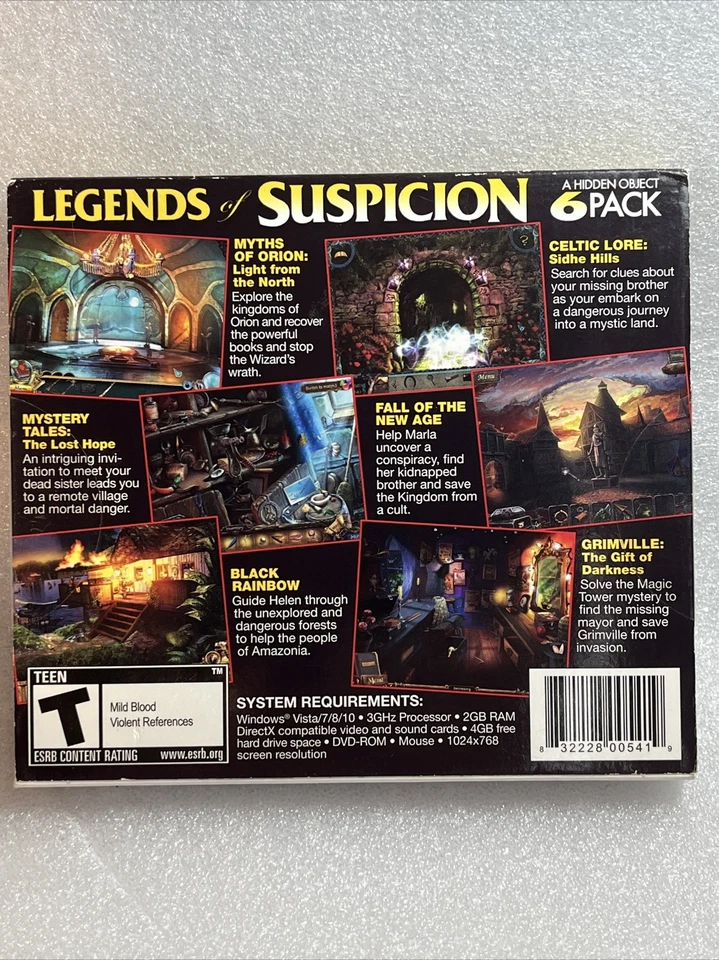 Legends of Suspicion 6 pack Hidden Object Adventure Collection PC Game - Image 3 of 4