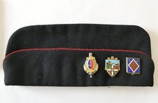 ARTILLERIE COLONIALE CALOT TROUPE AVEC INSIGNES*