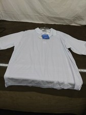 NWT Cotton traders casuals dry-point white XXL short sleeve collared shirt polo