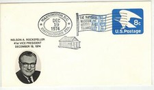 1974 41st VICE PRESIDENT NELSON ROCKEFELLER INAUGRATION DAY Unknown Cachet