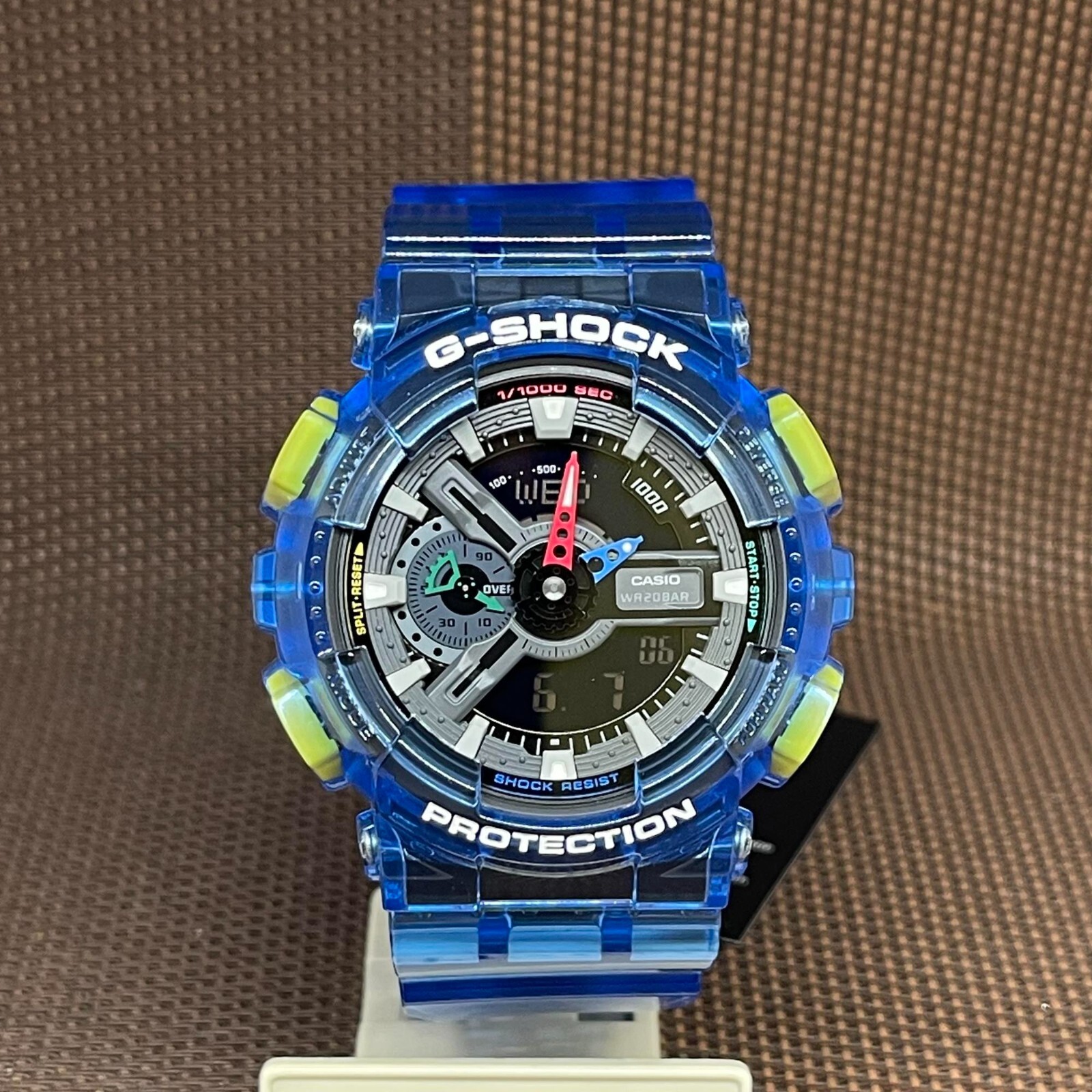 Casio G-Shock GA-110JT-2A Retrofuture Blue Translucent Vibrant Color ...