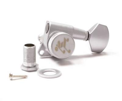 Genuine Tone Ninja 19:1 Locking Tuners, 8 String 4x4 set, Satin Chrome